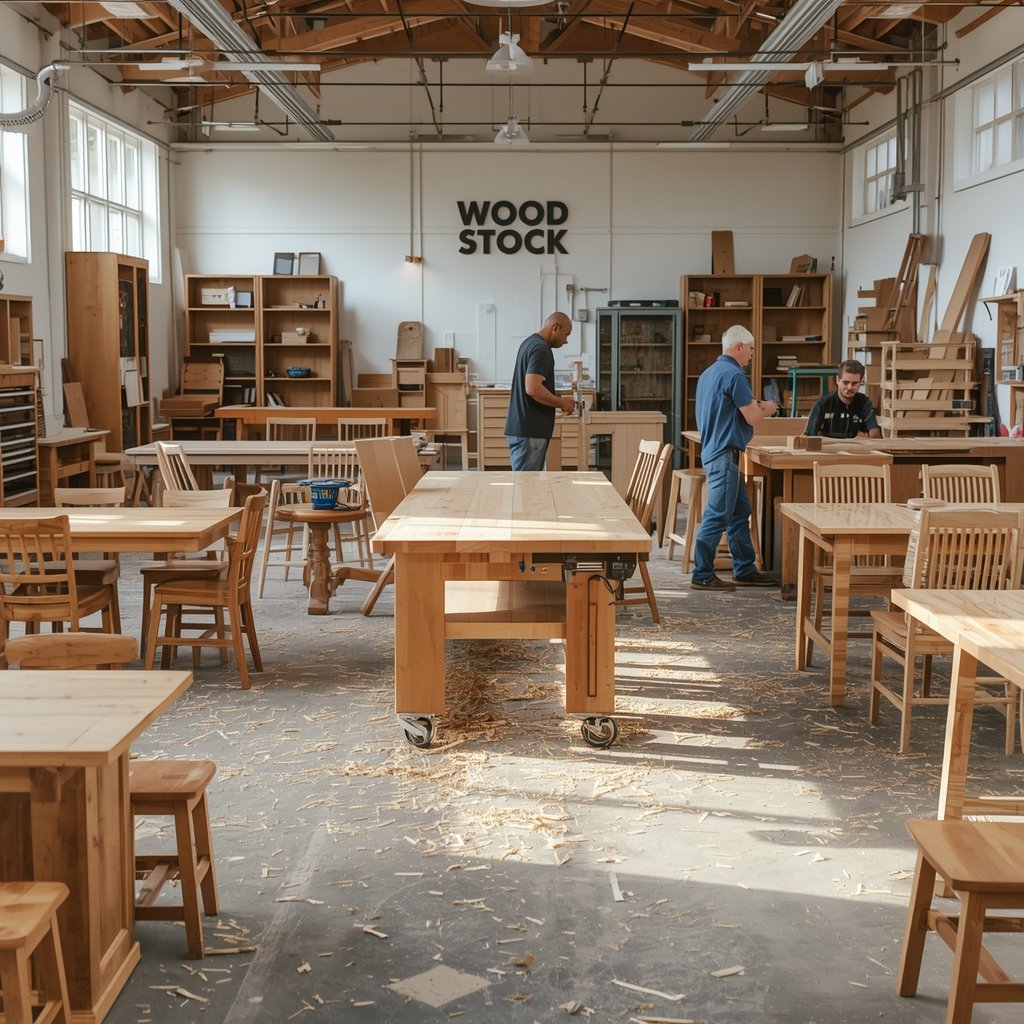 Onze werkplaats - Houtvoorraad